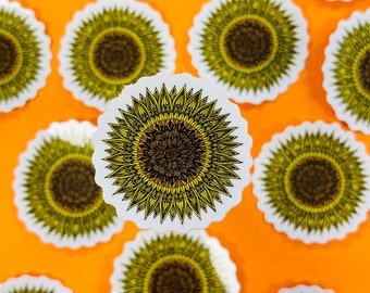 Mini Sunflower Sticker (WATERPROOF)