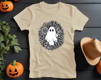 Cream Floral Ghost T-shirt!