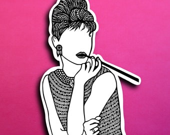 Audrey Hepburn Sticker (WATERPROOF)