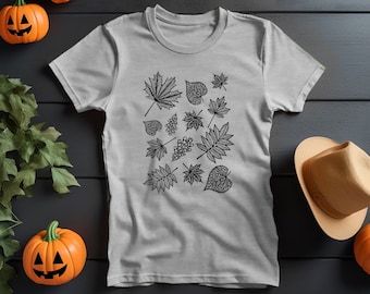 Gray Fall Leaves T-shirt!