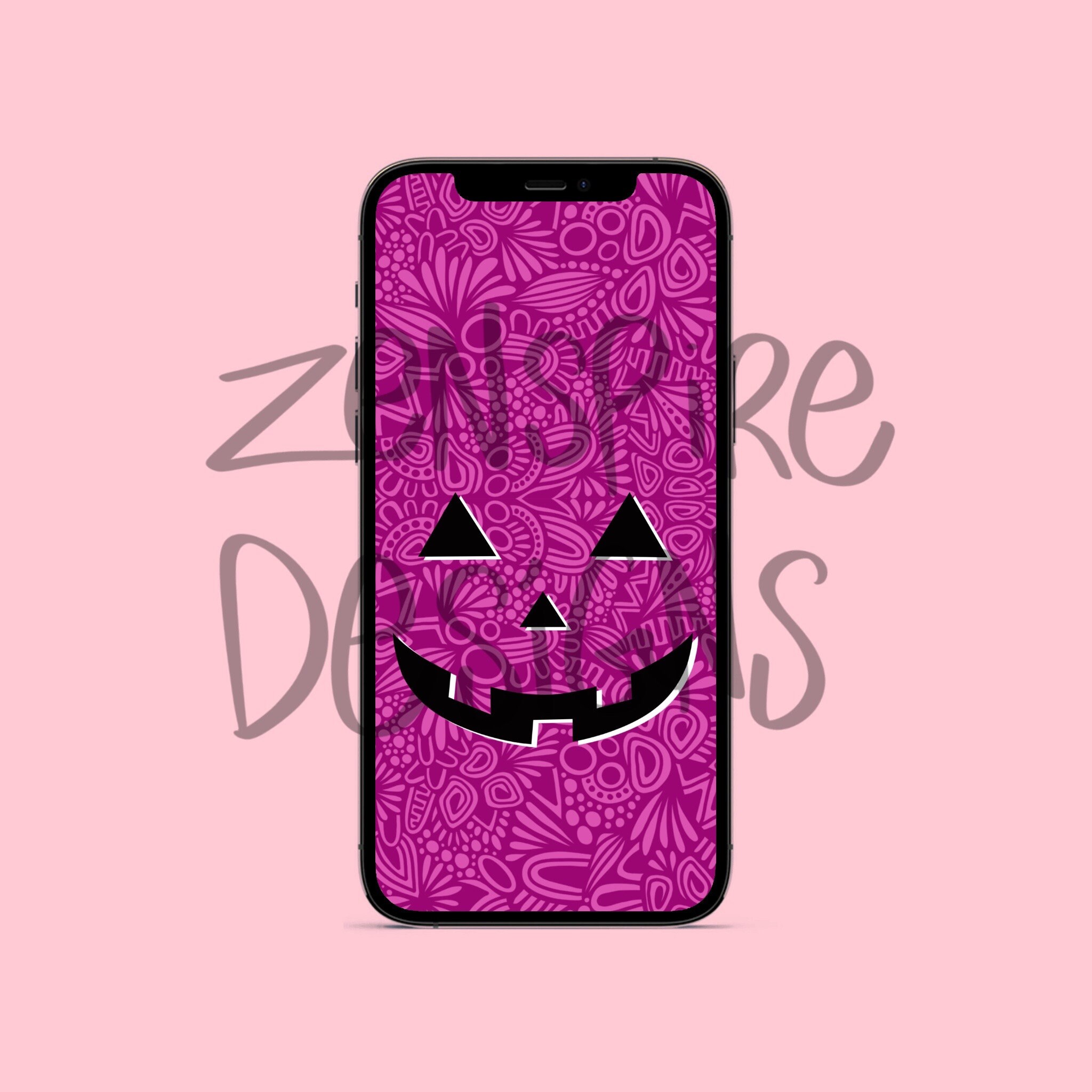 Pink Pumpkin Phone Wallpaper