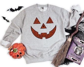 Gray Jack-o'-lantern Crewneck!