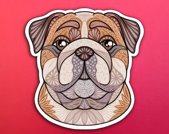 Bulldog Dog Sticker (WATERPROOF)