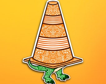 Rex Traffic Cone Sticker (WATERPROOF)