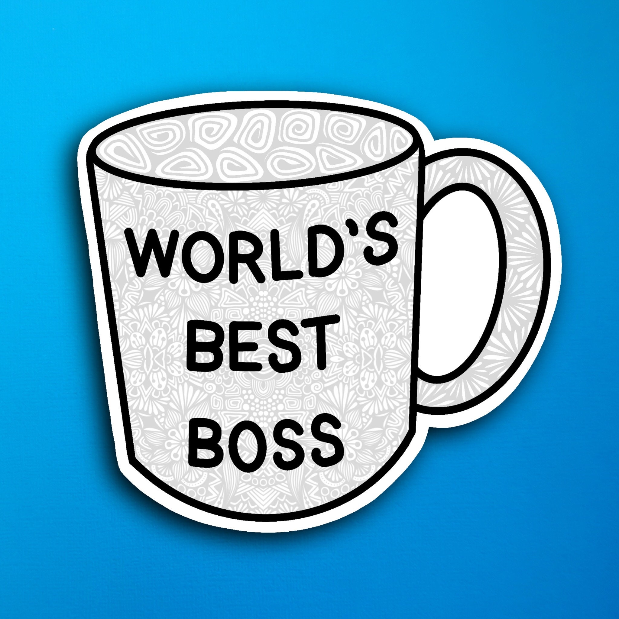 World’s Best Boss Sticker (WATERPROOF)