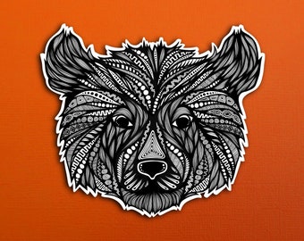 Bear Head Sticker (WATERPROOF)
