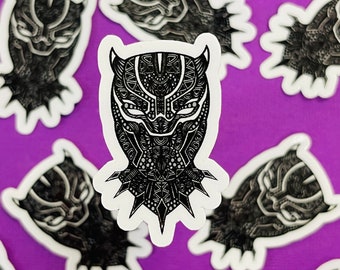 Mini Black Panther Sticker (WATERPROOF)