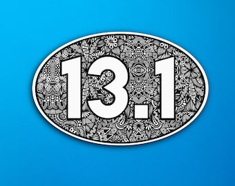 13.1 Half Marathon Sticker (WATERPROOF)