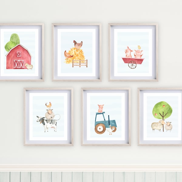 Farm Animals Nursery Etsy