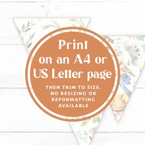 Australian Animals Bunting INSTANT DOWNLOAD Printable Pennant Banner ...