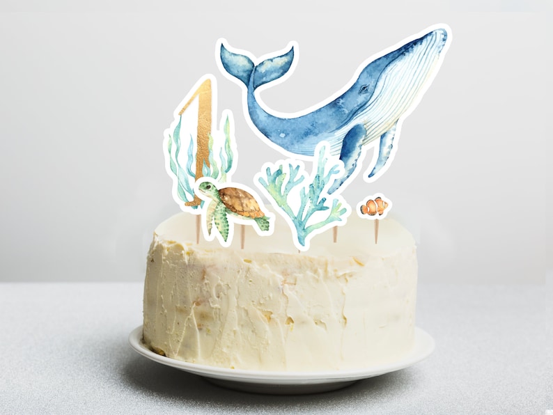 Under the Sea Cake Toppers INSTANT DIGITAL DOWNLOAD Etsy