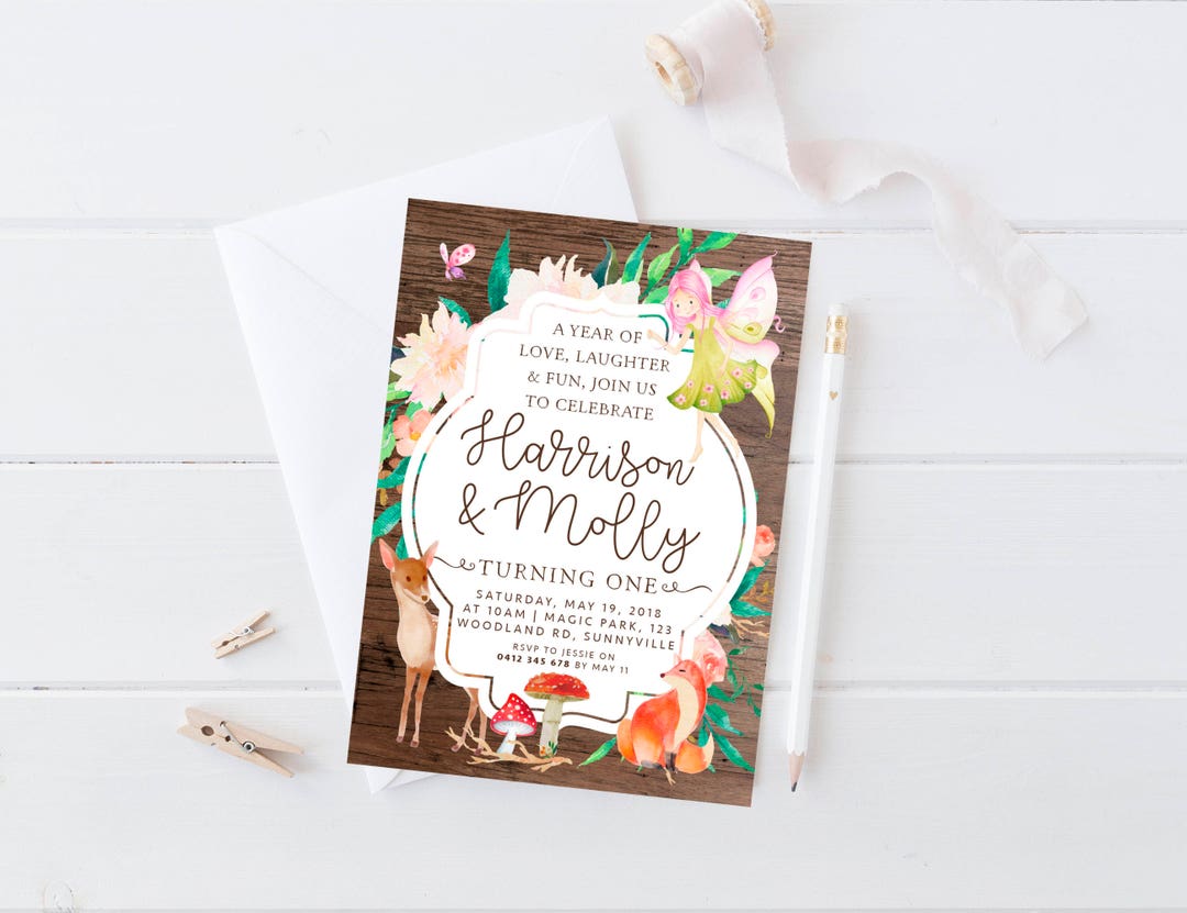 Forest Rave Invite Enchanted Forest Themed Invite, DIGITAL DOWNLOAD, Fairy Floral Woodland ...
