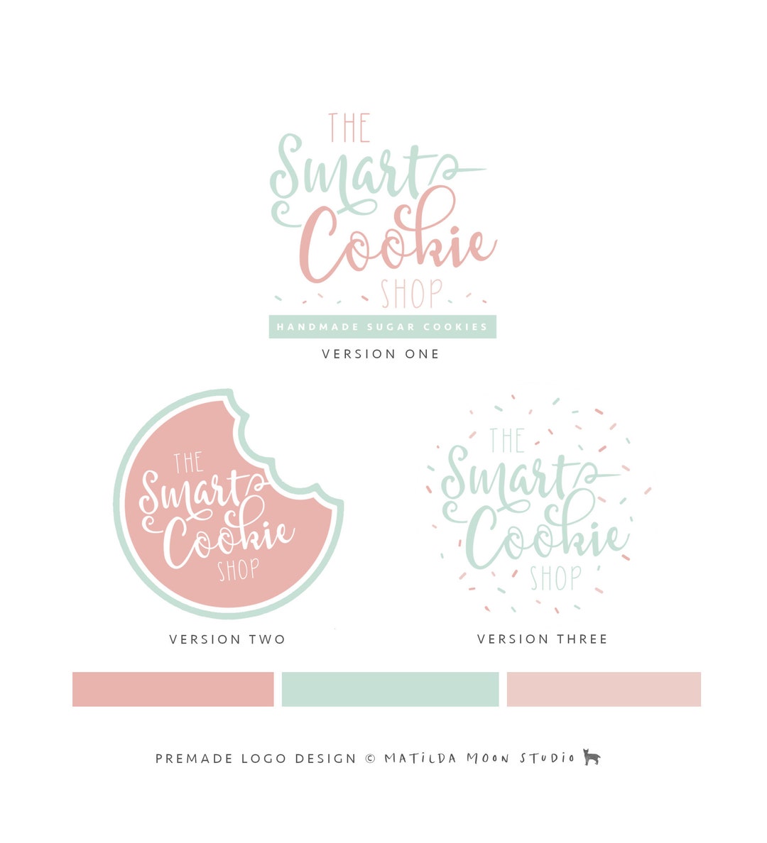 Sugar Cookie Premade Logo Design, DIGITAL Bakery Small Business