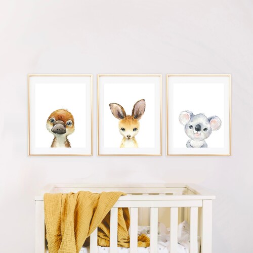 Baby Boy Nursery Decor. Australian Animal Wall Art Koala Etsy Australia