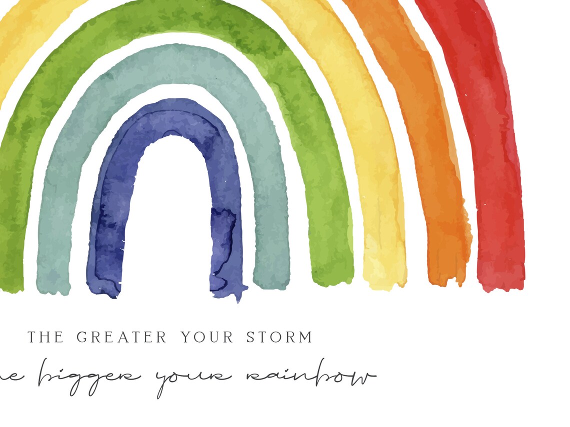 Rainbow Nursery Art PRINTABLE Rainbow Baby Digital Download - Etsy