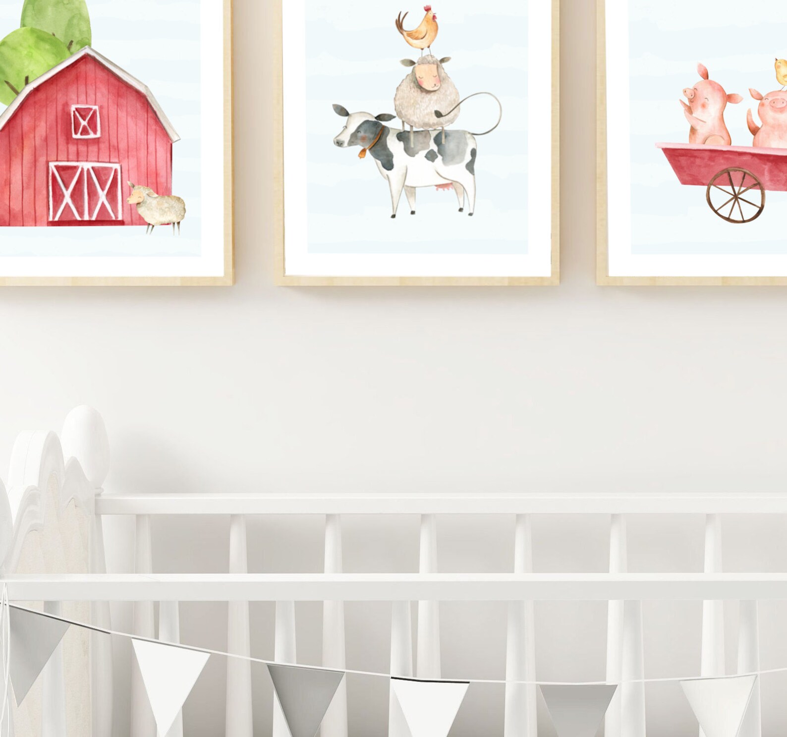 Farm Animals Nursery Art PRINTABLE 8x10 Boy's - Etsy