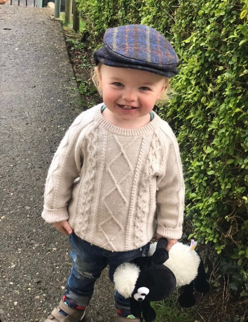 Newsboy Cap Boys Flat Cap Navy 100 Wool Scally Cap Page Etsy