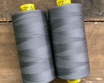 Recycled Polyester Thread Gutermann Mara 100 rPet Gray