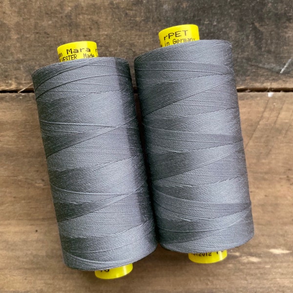 Recycled Polyester Thread Gutermann Mara 100 rPet Gray