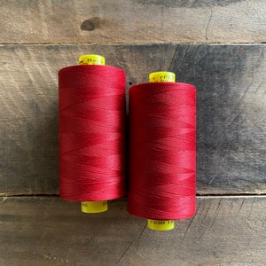 Recycled Polyester Thread Gutermann Mara 100 rPet Red (new) afbeelding 1