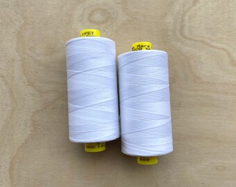 Hilo de Poliéster Reciclado Gutermann Mara 100 rPet Blanco