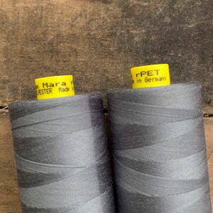 Recycled Polyester Thread Gutermann Mara 100 rPet Gray image 2