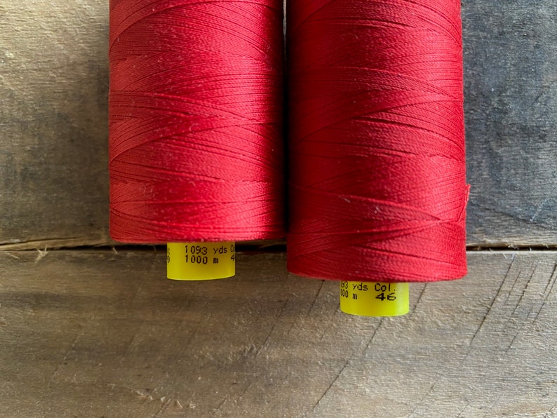 Recycled Polyester Thread Gutermann Mara 100 rPet Red (new) afbeelding 3