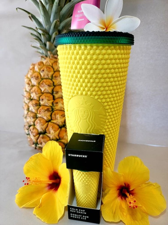 Starbucks Tumbler Pineapple Studded Cup and Key Chain Set -  in 2023