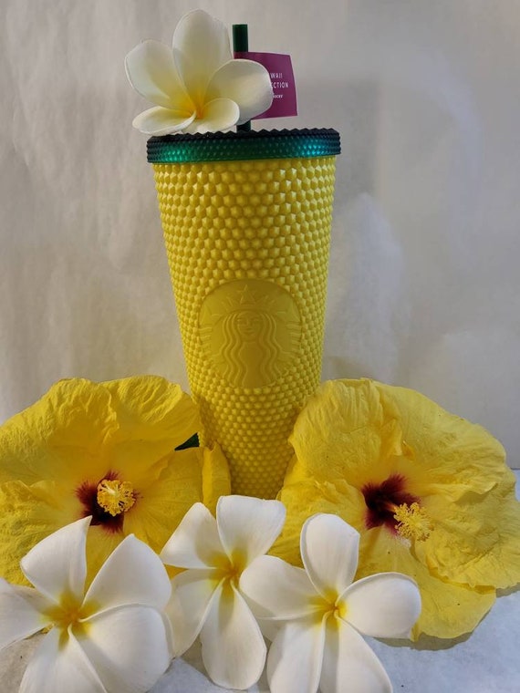 Pineapple Starbucks Cup Tumbler, Handmade, Hawaii, Aloha, Gift