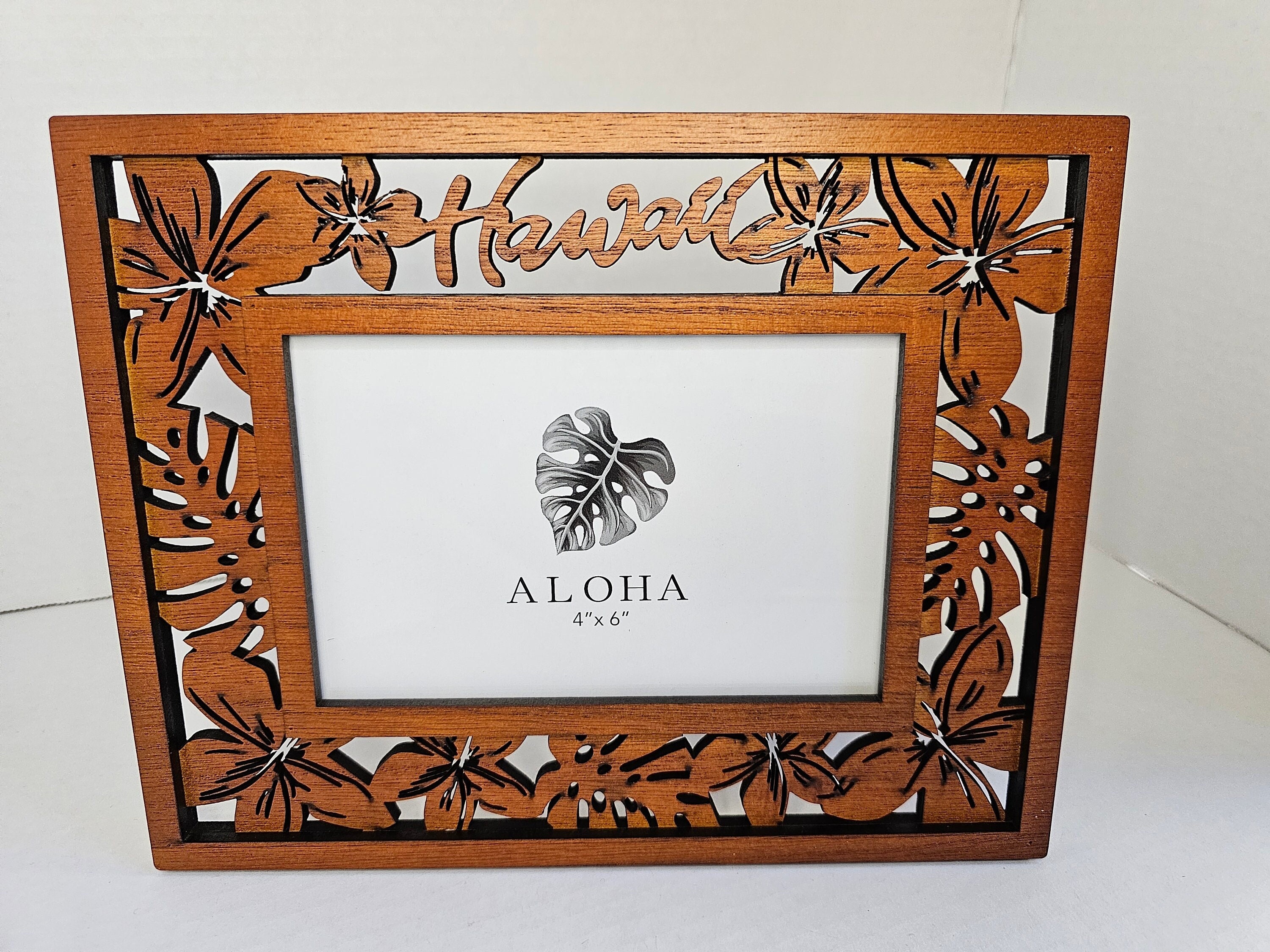 Hawaii Plumeria Flower Picture Frame 4×6