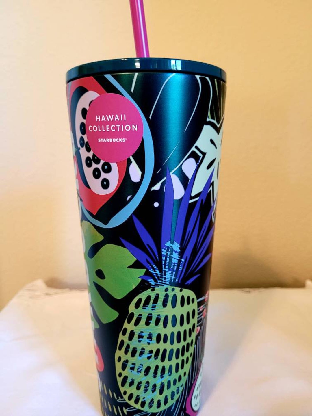 Starbucks Hawaii Collection Metal Tumbler /cold Cup 24oz Etsy