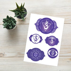 Third Eye Chakra Sticker 5 Set - 02