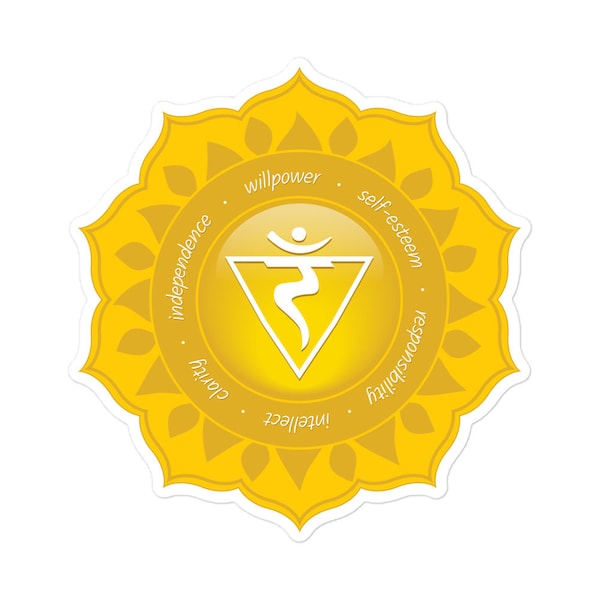 Solar Plexus Chakra Mandala Sticker #53