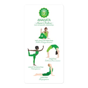 Yoga Heart Chakra Poses Sticker #78