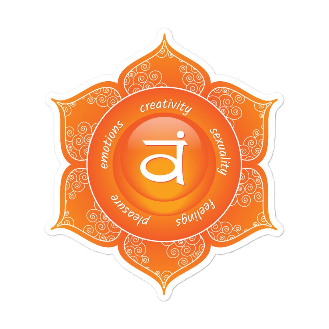 Sacral Chakra Mandala Sticker #50 - Etsy