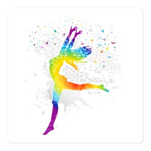 Dancing Woman Chakra Sticker #32