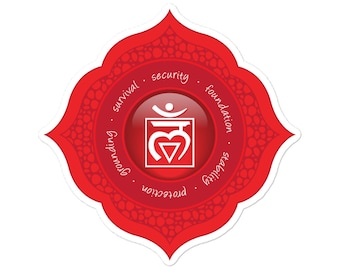 Root Chakra Mandala Sticker #54