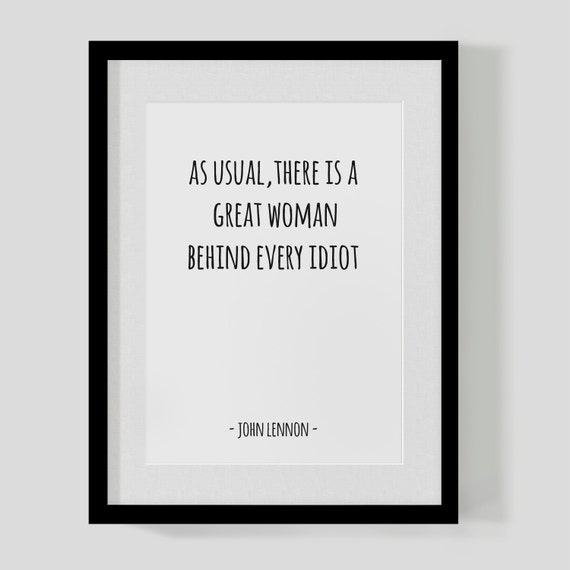 John Lennon 's quote about . As usual, there is a…