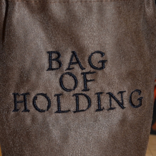 Dice Bag bag of holding Embroidered Suede