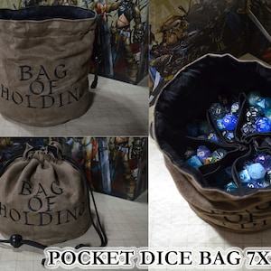 Dice Bag Goblins Ready Set Destroy Potion Embroidered Suede image 5
