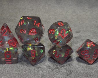 Dark Ghost Resin Dice Set - Uber Dungeon Exclusive