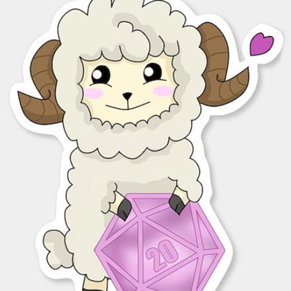 Ram D&D D20 gaming Vinyl sticker