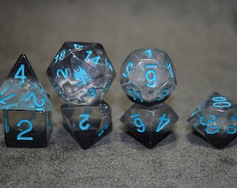 Silver Storm Resin Dice Set - Uber Dungeon Exclusive