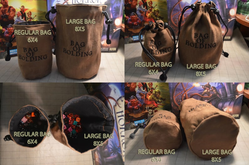 Dice Bag Avengers Embroidery on Black Suede