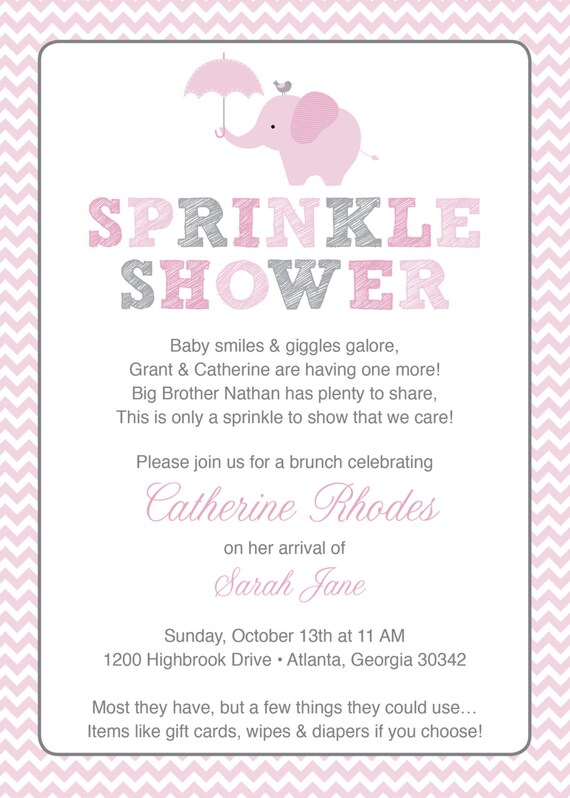 sprinkle shower invitations