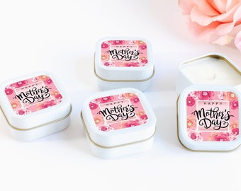 Gifts for Mom 12ct Mothers Day Candle Gifts Mothers Day Candle Favors Candle Tin Favors  Mothers Day Gift Ideas Bulk Candles