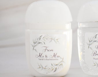 Personalized Wedding Favors, Custom Lotion Favors, Vintage Hand Gel Alohe Favors, Unique Party Favor, Hand Gel, Lotion Favors 12ct