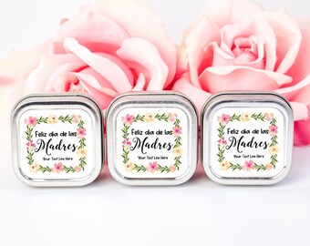 Mothers Day Candles 12ct Feliz Dia De Las Madres Candle Gifts - Custom Candle Gifts Candle Favors Mothers Day Gift Ideas Bulk Candles