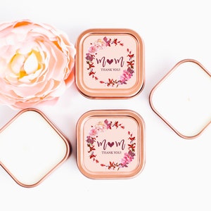 Wreath Candle Favors 12ct Floral Candle Favors, Vintage Wedding Candle Favors, Bridal Shower Favors, Bulk Candle Favors, Anniversary Favors