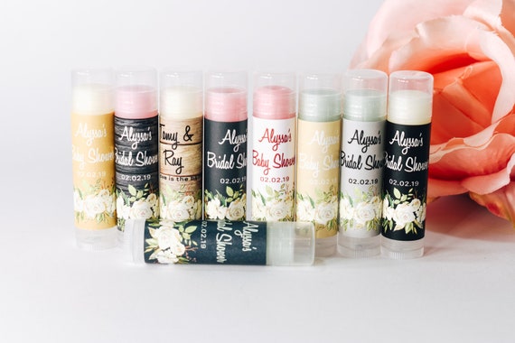 Rustic Lip Balm Favors - Vintage Baby Shower Chapstick Favors - Party Favors - Chapstick Favor - Gender Reveal Chapstick Favors - Choose QTY Il_570xn